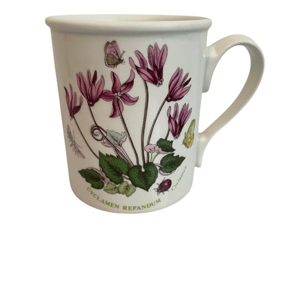 Portmeirion Botanic Garden Tazza Colazione - Motivo Rhododendron - 0.26 L - Ceramica Lavabile In Lavastoviglie E Microonde - 3